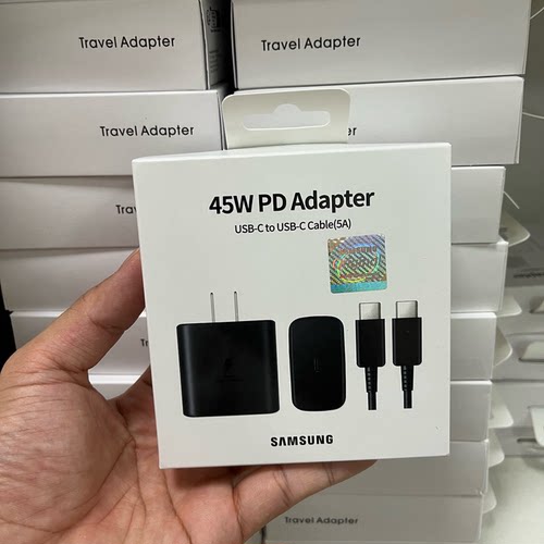 适用三星45W充电器快充头双typec原装s25ultra手机s24ultra套装s24+s23ultra闪充头note20s22适用