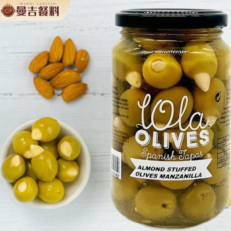 ALMOND STUFFED OLIVE 西班牙进口杏仁夹心青橄榄350g