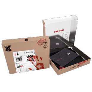 K的游戏诡寓实录 单人微恐游戏 纸上解谜游戏 可以玩的小说 角色扮演侦探悬疑推理破案桌游解密书单人互动桌游玩的书D