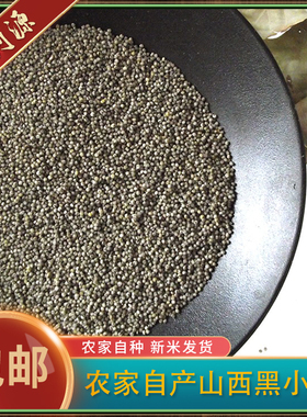 新米包邮黑小米农家自产山西小米黑色小米月子米五谷杂粮500g