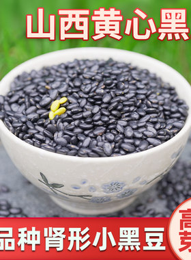 纯天然肾形黑豆黄芯药用非转基因