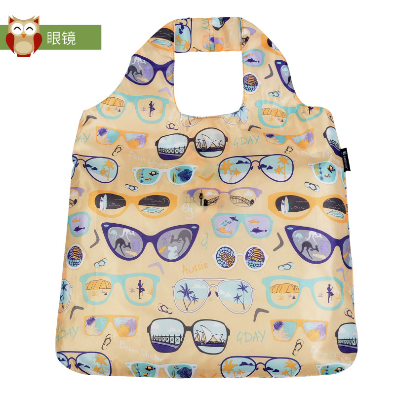 大容量防水购物袋折叠环保袋春卷包单肩手提收纳袋便携简约旅行袋