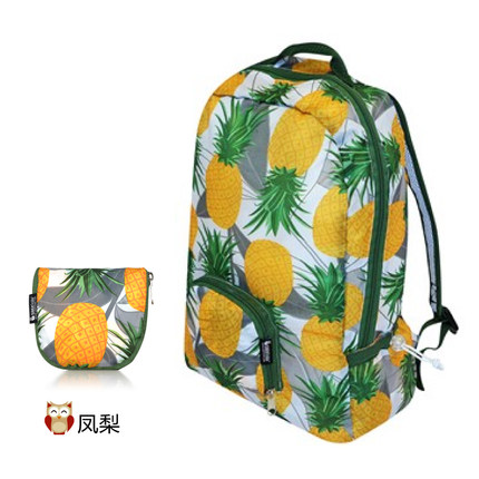 儿童双肩包小背包防水购物袋折叠春卷包环保袋手提收纳袋便携书包