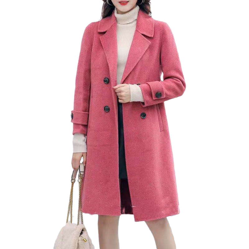 轻奢风女士春季新款手工毛呢大衣