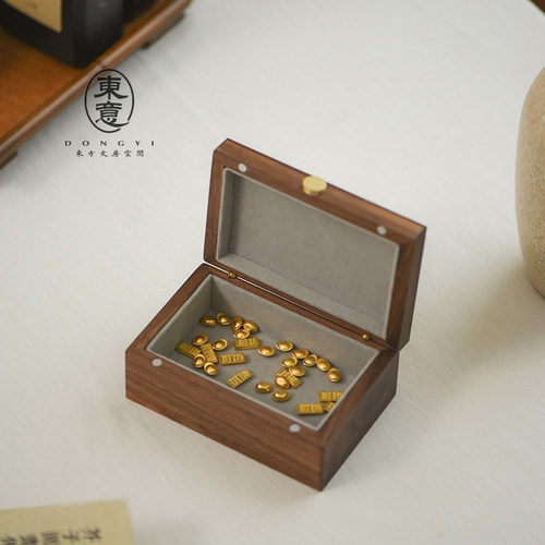 实木木质金豆金条收纳神器
