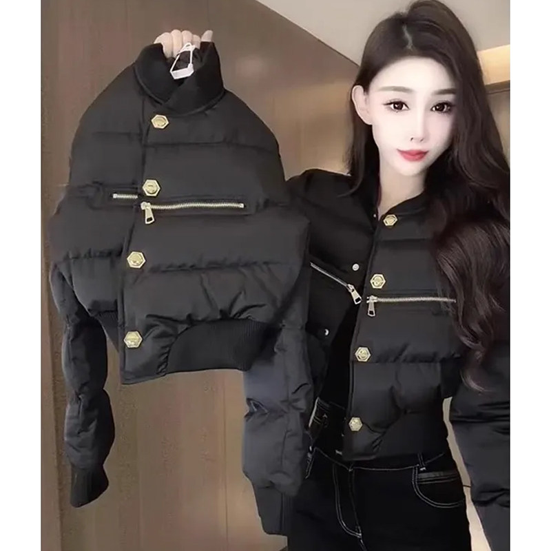 欧货轻奢高级感长袖棉服女冬季新款气质立领保暖修身面包服短外套,女装/女士精品,棉衣/棉服,淘宝优惠券,粉丝福利购,淘宝优惠卷