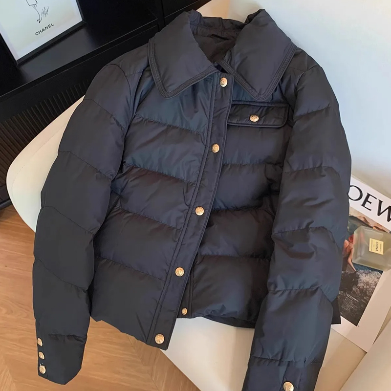 冬季夹棉保暖长袖棉衣时尚短外套