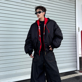 LEARL PROJECT GRAILZ 双面飞行廓形拉链连帽夹克棉服