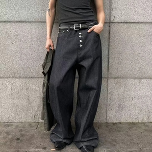 Baggy立体牛仔裤 studios限定红边赤耳丹尼原牛弯刀A字版 faith