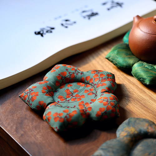 中式布艺香云纱茶席垫