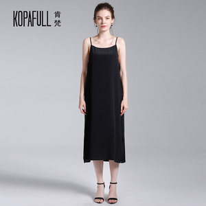 2026夏装新款重磅真丝吊带裙大码宽松无袖长款过膝桑蚕丝连衣裙