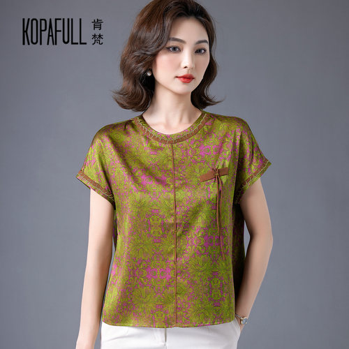 重磅真丝衬衫女短袖2026夏