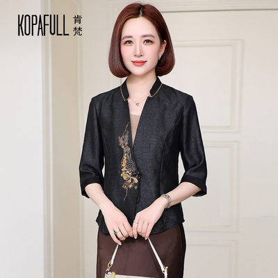 小个子国风香云纱外套女2025夏