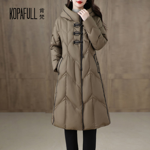 肯梵鹅绒服女2024新款冬