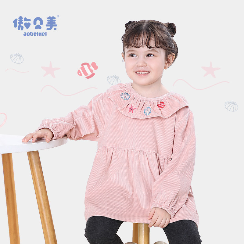 女孩罩衣儿童灯芯绒反穿衣宝宝纯棉防脏围兜婴儿饭兜护衣围裙秋冬,童装/婴儿装/亲子装,反穿衣/罩衣,淘宝优惠券,粉丝福利购,淘宝优惠卷
