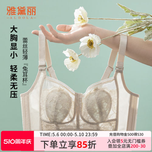 雅黛丽大胸显小文胸轻薄兔耳杯