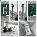 老王 烟斗滤芯斗架压棒通条彼得森烟斗火机擦银布工具 烟斗店