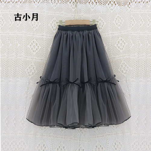 女童2021新款网纱半裙百搭长仙女