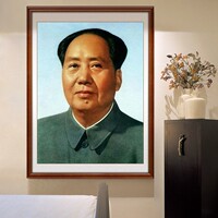 毛主席十字绣2025新款客厅挂画毛泽东头像红太阳全绣自己线绣简单