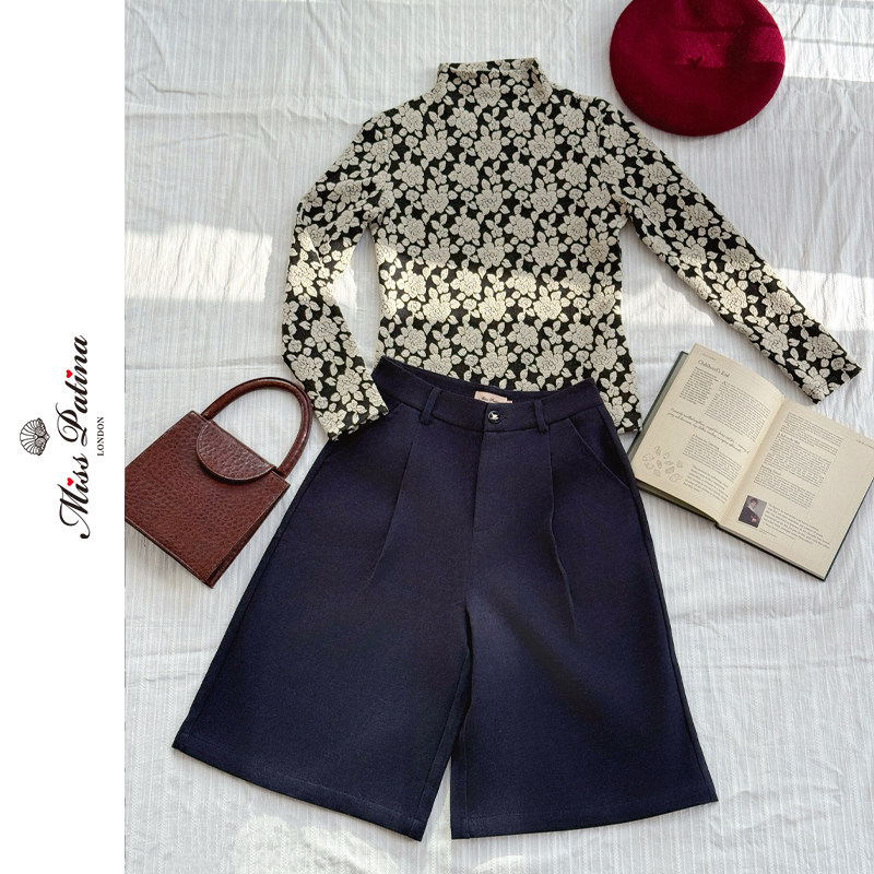 MP单品巴洛克玫瑰小立领上衣