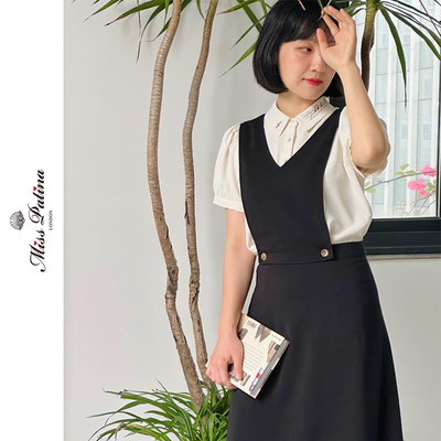 MP学院风可拆卸A字背心裙半裙