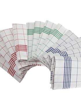 3条kitchen towel厨房毛巾纯棉擦手巾擦杯布擦盘子吸水不掉毛清洁