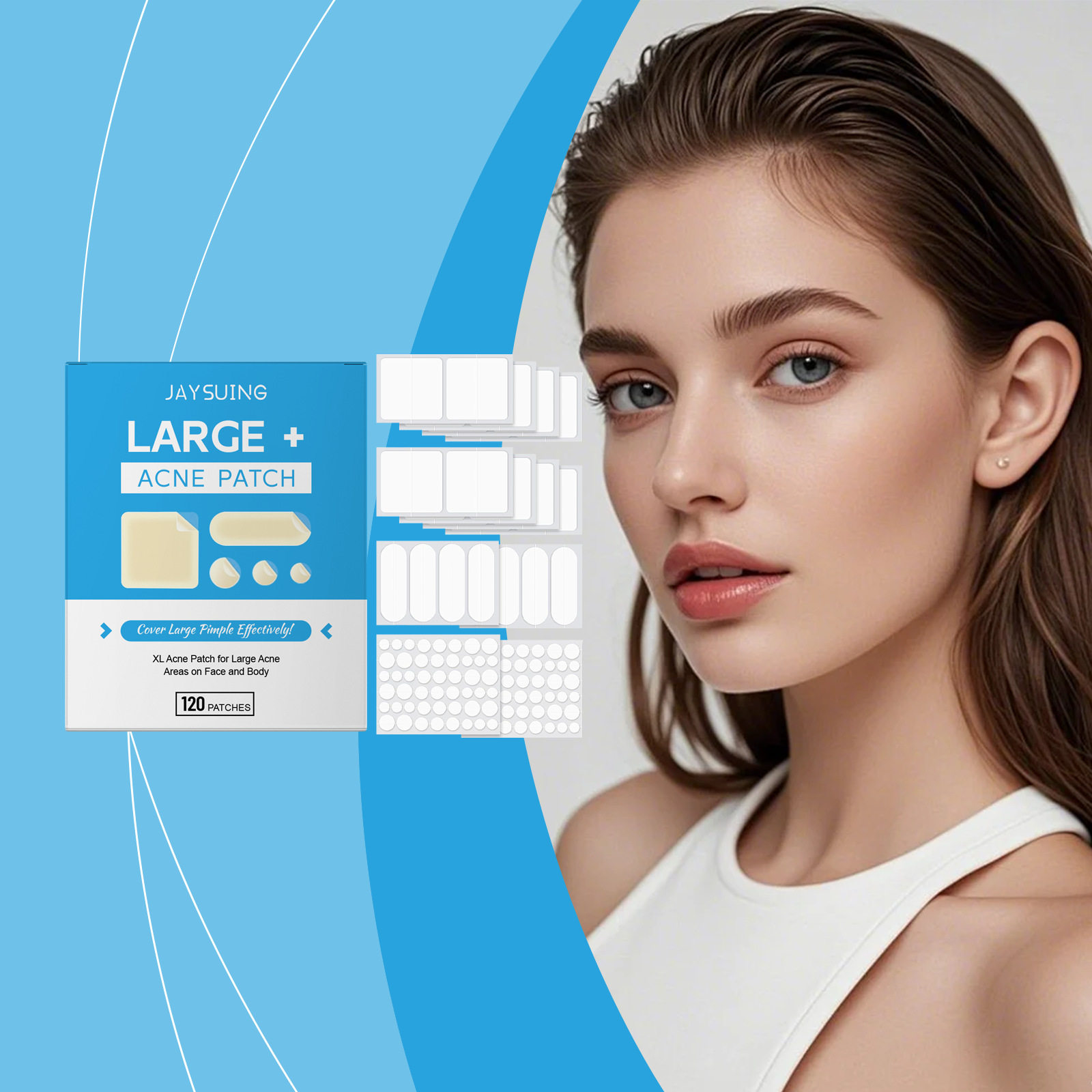 JAYSUING Acne Patch Gently Cleanses and Cares Facial Skin No
