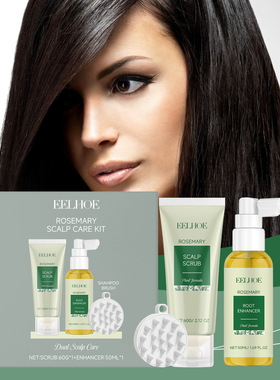 Rosemary scalp care set provides gentle care cleansing softe