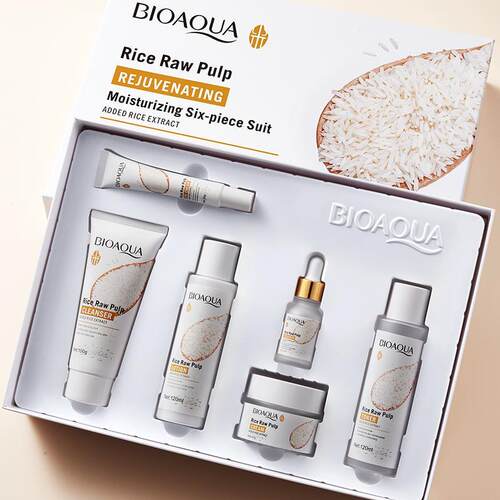 Rice Skin Care Product Set Rice Puree Six-piece Box