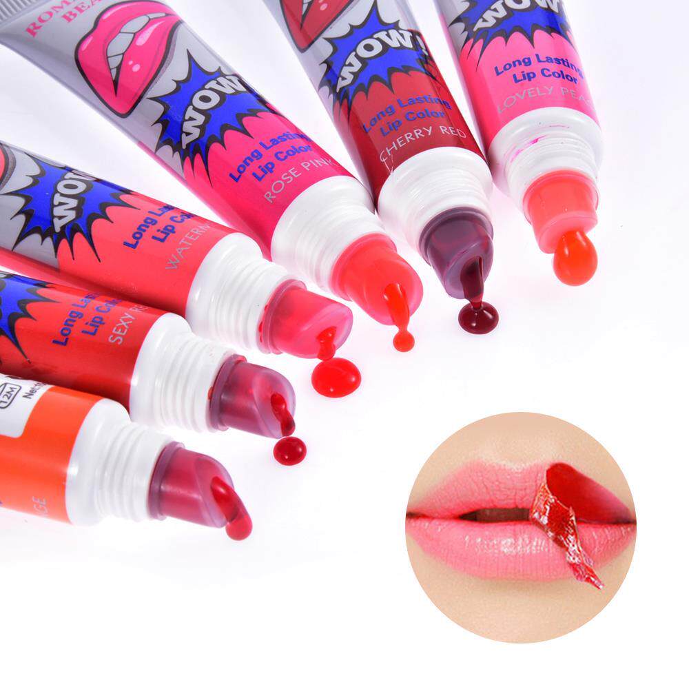 Lipstick Waterproof Long Lasting Lip Gloss保湿滋润撕拉