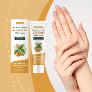 Turmeric clove oil hand cream gently moisturizes and nourish
