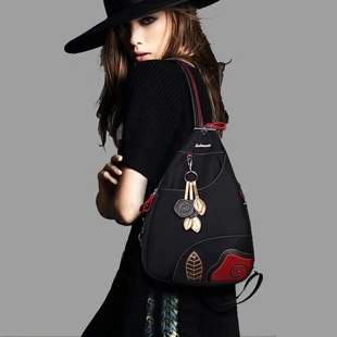 2025新款韩版百搭牛津布双肩包女布包防水尼龙背包简约休闲潮包