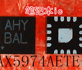 MAX5974AETE+T      MAX5974AETE      丝印:AHY    TQFN-16封装