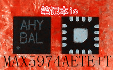 MAX5974AETE+T      MAX5974AETE      丝印:AHY    TQFN-16封装