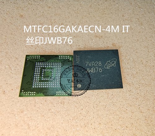 MTFC16GAKAECN-4M IT 丝印JWB76 BGA 新的 一个起拍