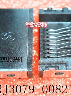 进口信音RJ45上接8P插座半高沉板H3.5镀金连接器2RJ3079-008211F