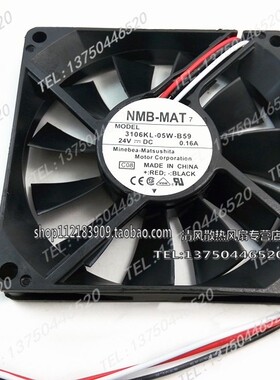 NMB 3106KL-05W-B59 24V 0.16A 8CM 8015 散热风扇 检测报警功能