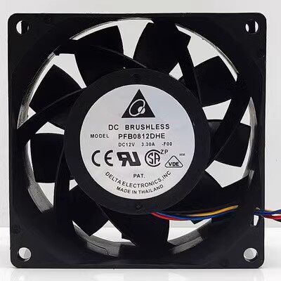 全新台达 PFB0812DHE 8038 8CM 12V 3.3A 服务器PWM温控暴力风扇