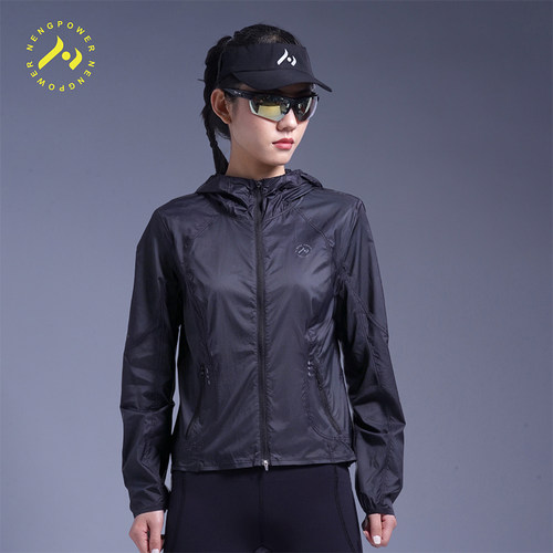 能跑女长袖防风防晒跑步外套