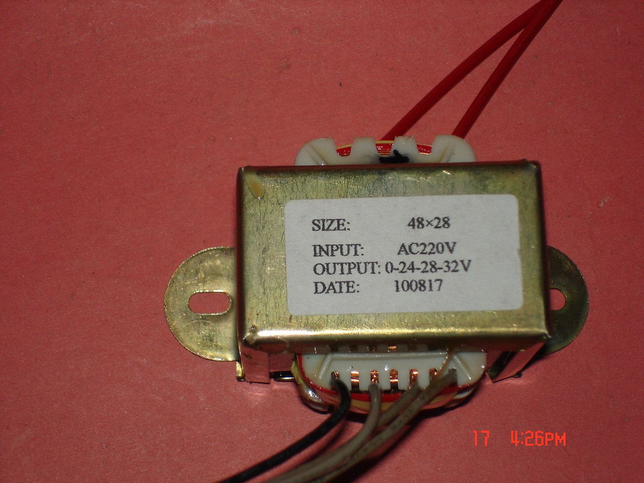 特殊规格12W220V转0-24V-28V-32V/0.32A多抽取式变压器EI48×28