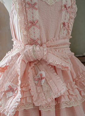 【现货】MonoGirl 小熊段段二团 PH风JSK 纯色全棉LOLITA配件