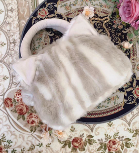 MONOGIRL可爱毛绒包女秋冬新款少女链条包百搭毛毛单肩斜挎包