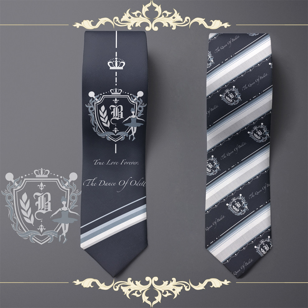 【霖悦君】奥杰塔之舞原创jk制服领带女手打结提花蓝色校园潮正版