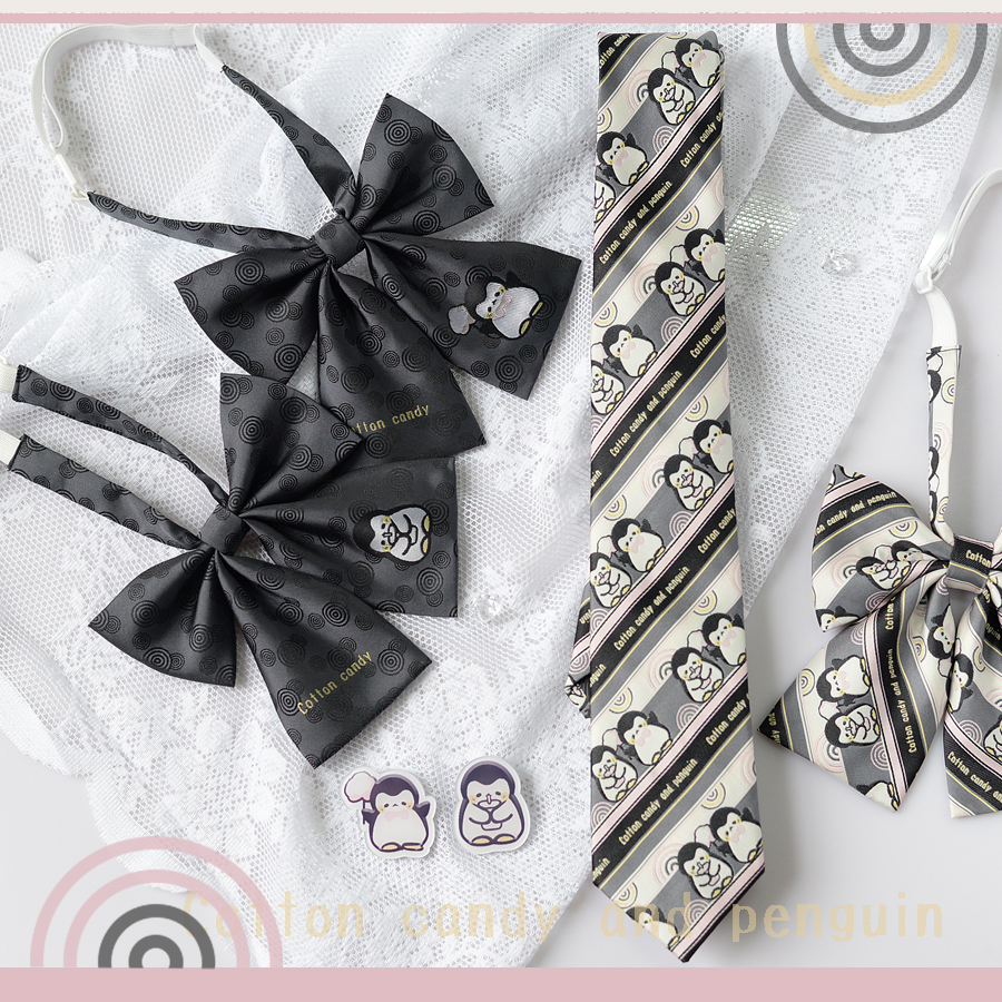 【霖悦君】企鹅棉花糖原创JK/DK领带女衬衫小物手打提花领结 休闲,服饰配件/皮带/帽子/围巾,领带,淘宝优惠券,粉丝福利购,淘宝优惠卷