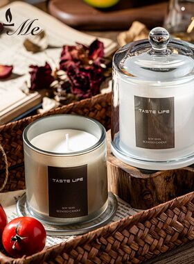 BYME金钟罩玻璃杯香薰蜡烛伴手礼生日礼物精油无烟香氛摆件送闺蜜