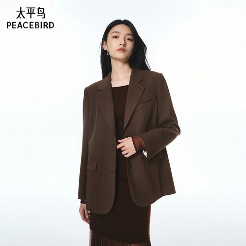 太平鸟女装老钱风通勤西装