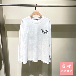 1RL13211335GRSAGA男装2026年夏季新款圆领T恤衫休闲字母印花宽松