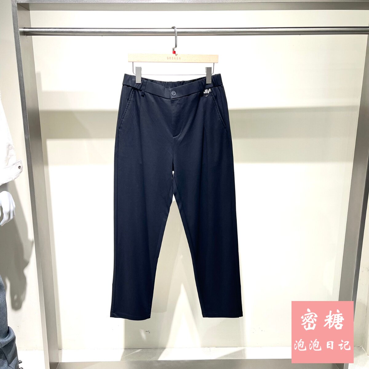 1RL21228252 GRSAGA男装2026年夏季新款休闲百搭直筒长裤舒适通勤