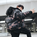 棉衣男潮牌迷彩冬装羽绒棉加厚外套男面包服棉袄055P160188，男装棉衣，电商C208