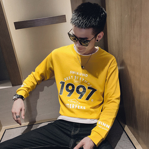 社会小伙春秋季卫衣男韩版修身假两件潮流外套C203-H8805-P60控88，女装短外套，电商C208